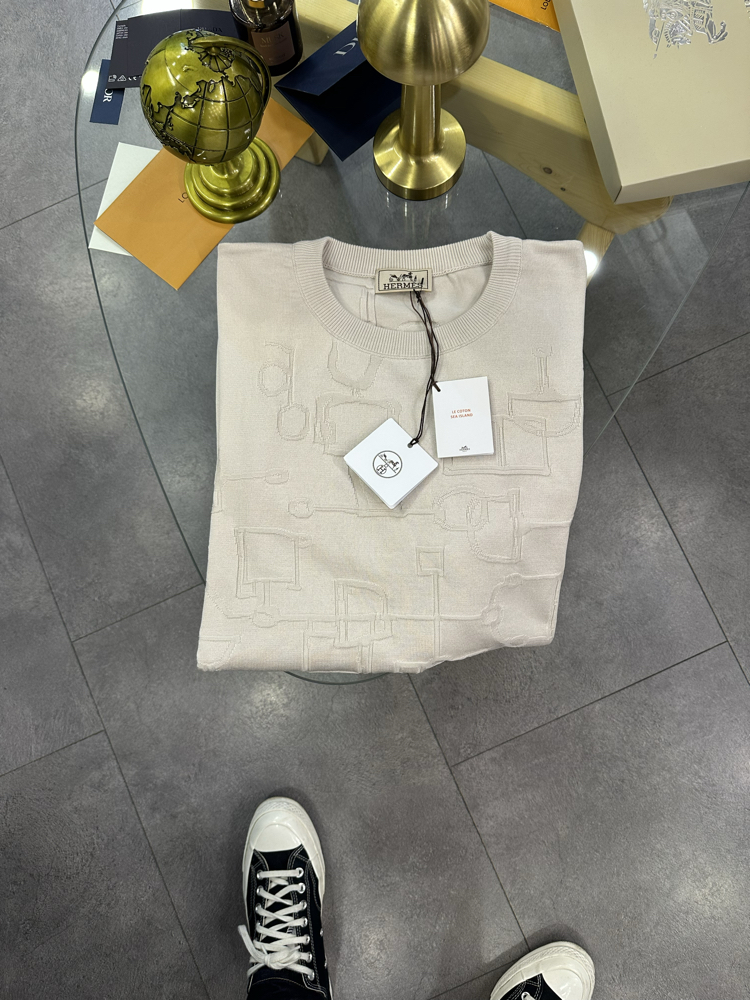 Hermés Crew-Neck Knit Shirt 