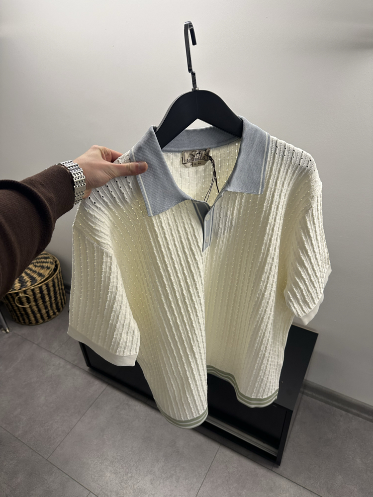 Hermés Ajoures Colores Polo Shirt
