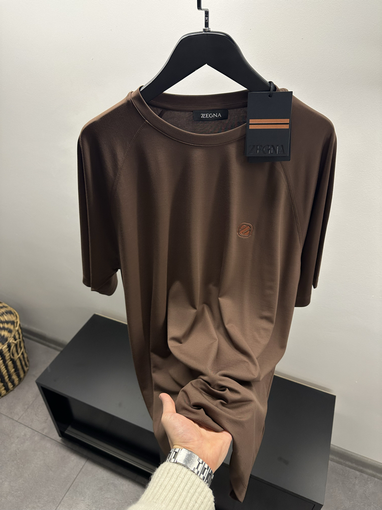Zegna Logo Crew-Neck T-shirt