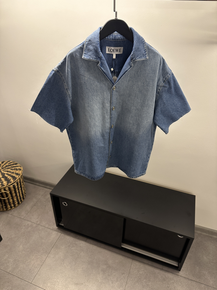 Loewe Anagram Denim Bowling Short