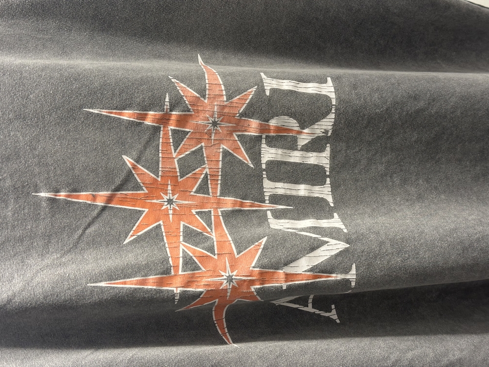 Amiri Grey Starburst Cotton T-Shirt