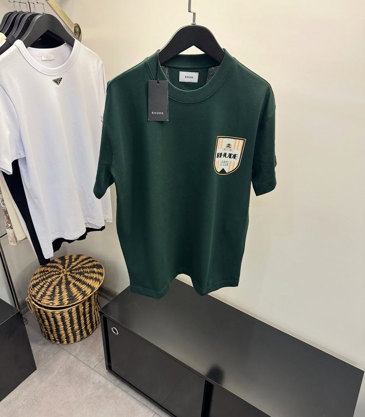 Rhude Green Hotel Mont Blanc T-Shirt