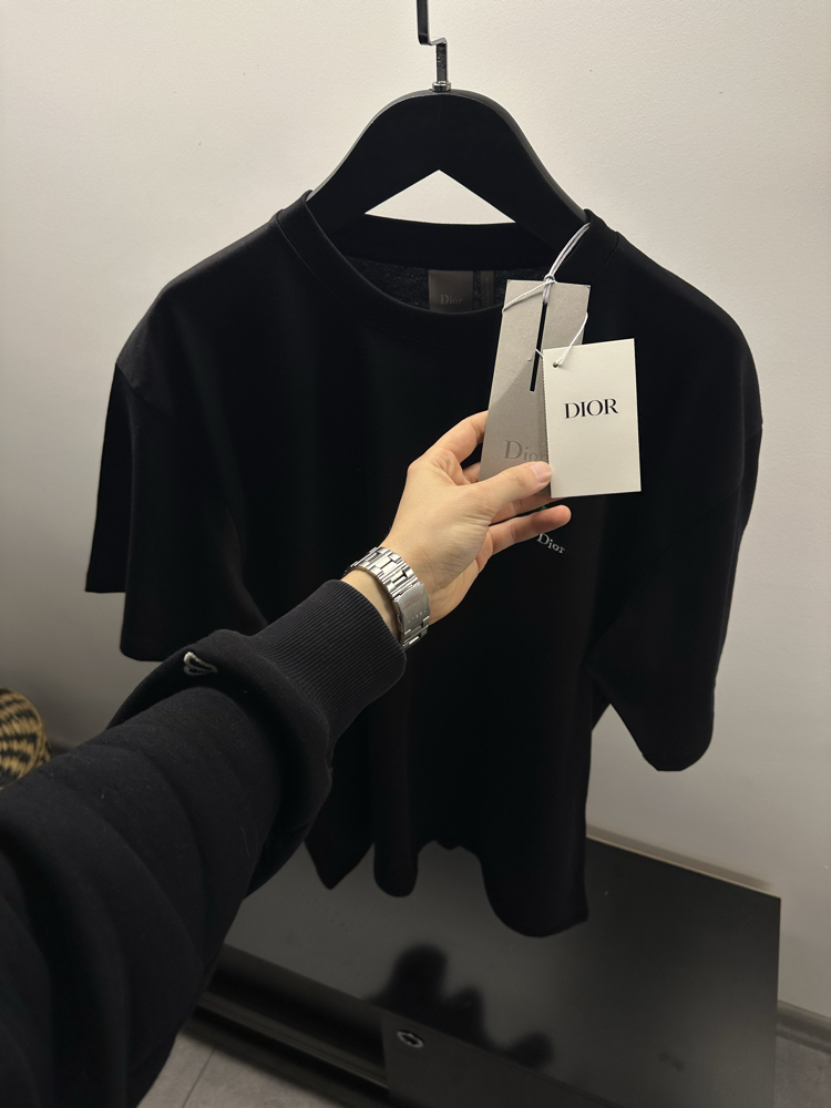 Dior Embroidered Clover Cotton T-Shirt