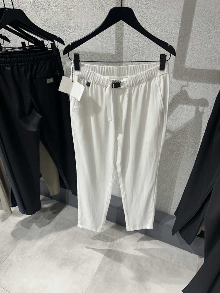 Brunello Cucinelli Linen White Jogger
