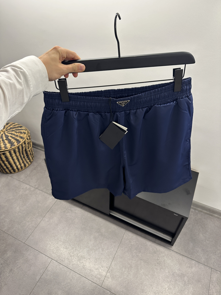 Prada Logo Patch Swim Shorts
