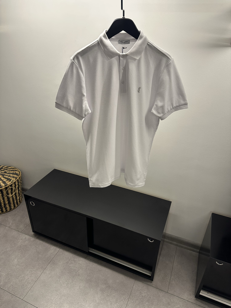 Yves Saint Laurent White Polo Shirt 