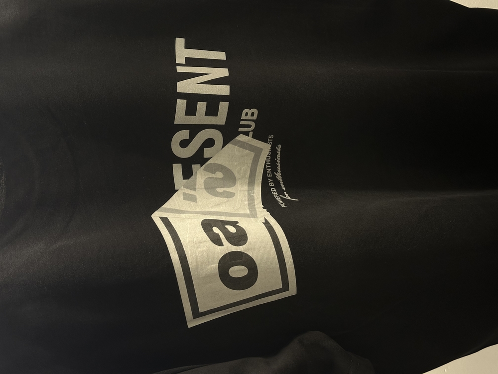 Represent Washed Black Cotton T-Shirt