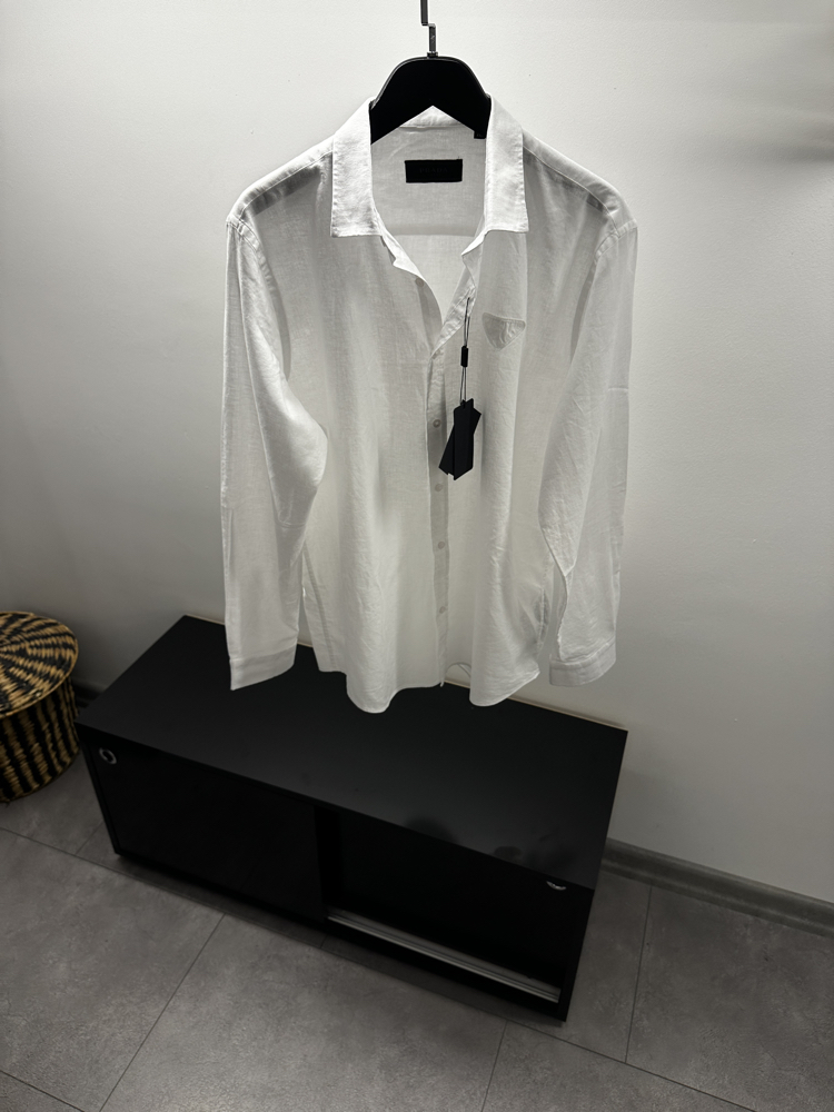 Prada White Linen Shirt
