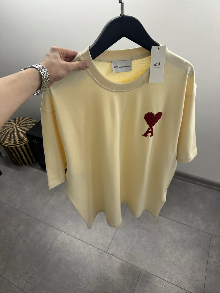 Ami Paris De Coeur logo-embroidered T-shirt