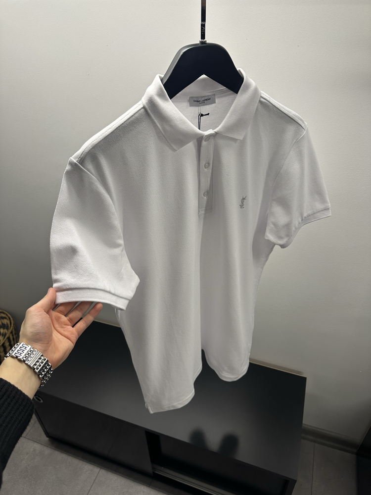 Yves Saint Laurent White Polo Shirt 