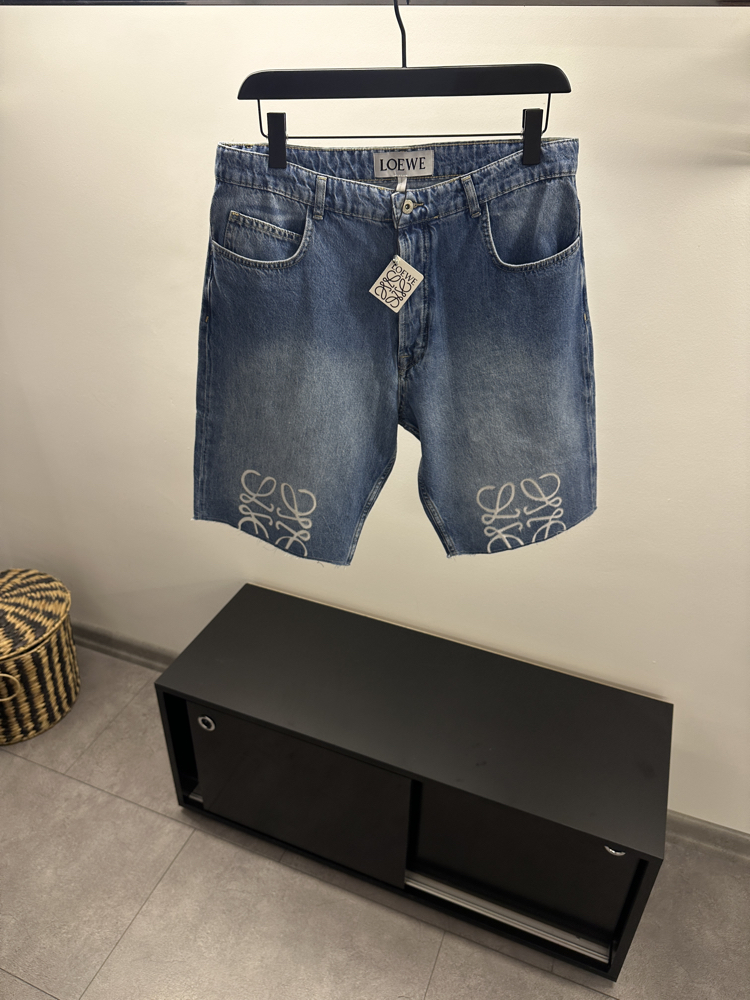 Loewe Anagram Denim Bowling Short