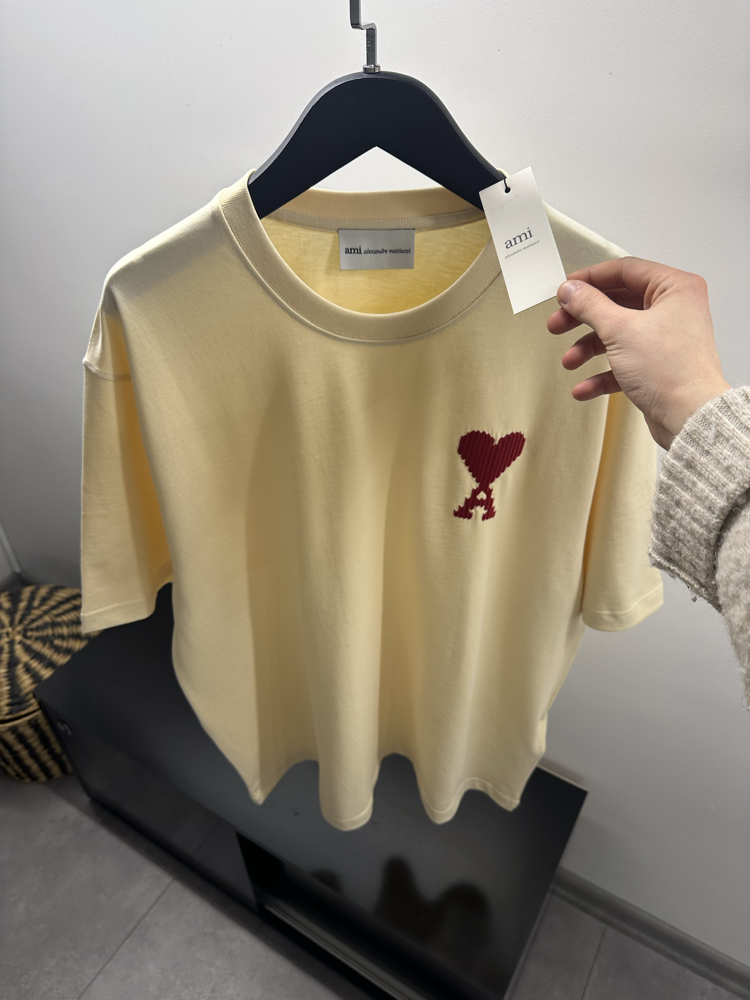 Ami Paris De Coeur logo-embroidered T-shirt