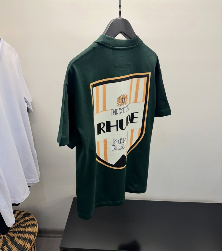 Rhude Green Hotel Mont Blanc T-Shirt