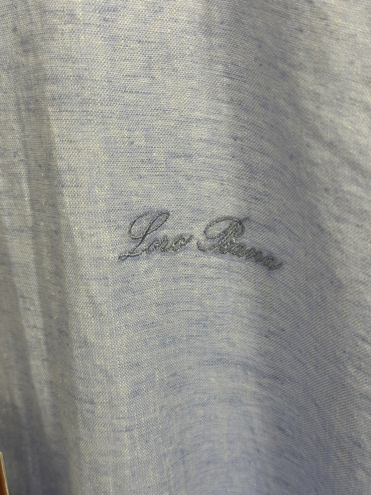 Loro Piana Blue Linen Shirt