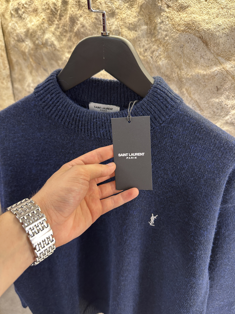 Yves Saint Laurent Lacivert Kazak