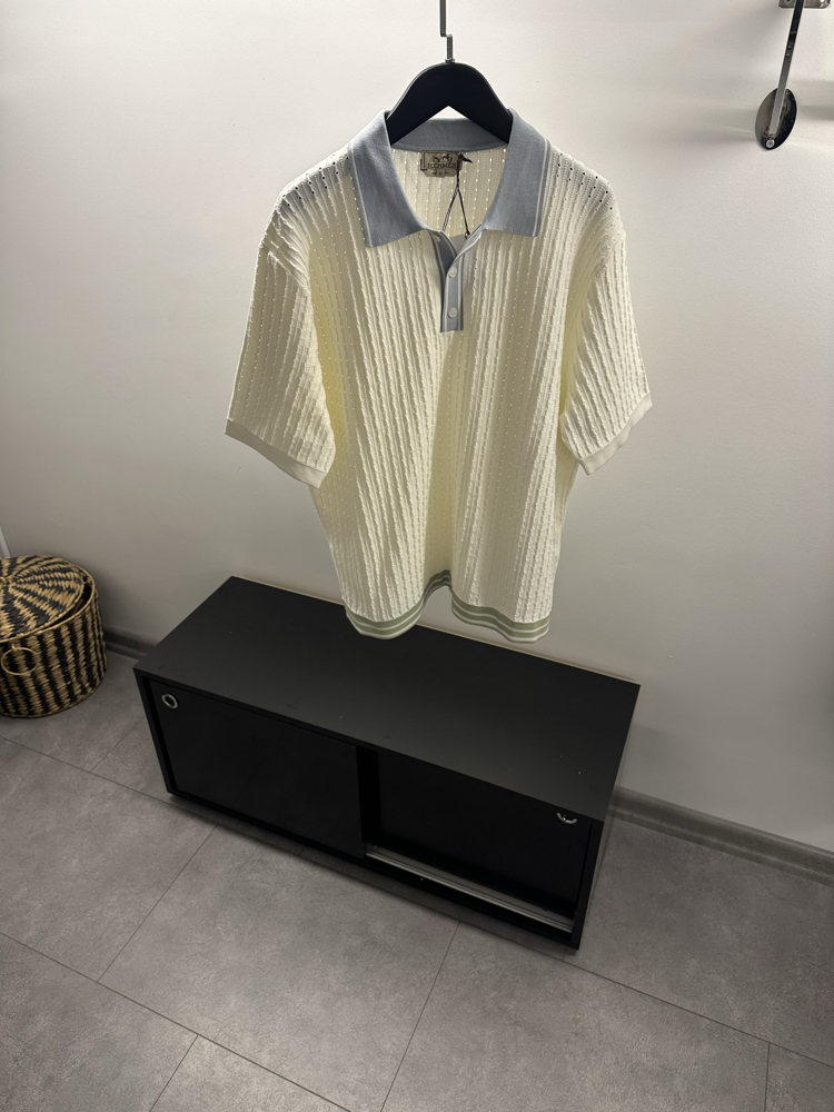 Hermés Ajoures Colores Polo Shirt
