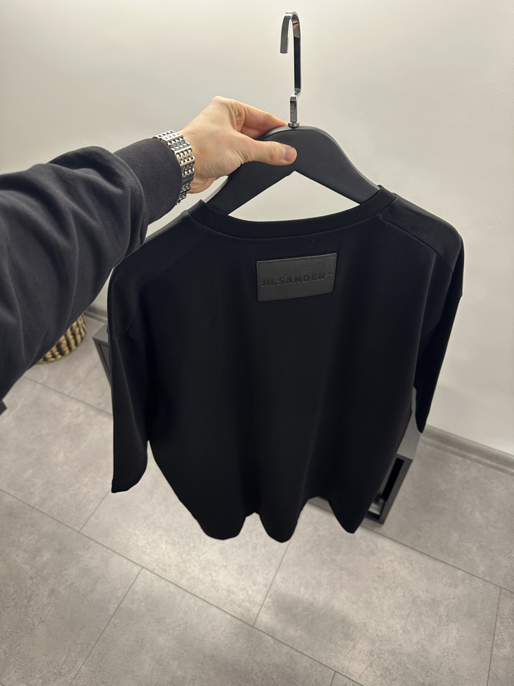 Jil Sander Crew Neck Back Logo T-Shirt