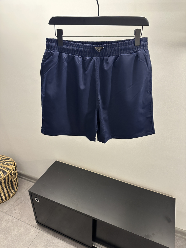 Prada Logo Patch Swim Shorts