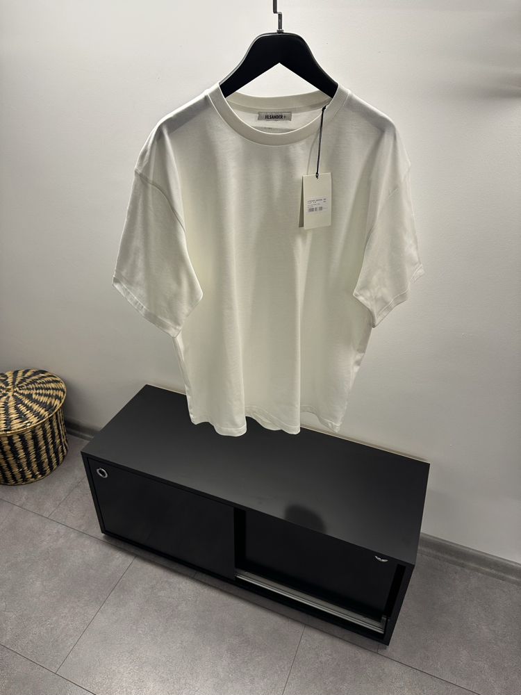 Jil Sander Crew Neck Back Logo T-Shirt
