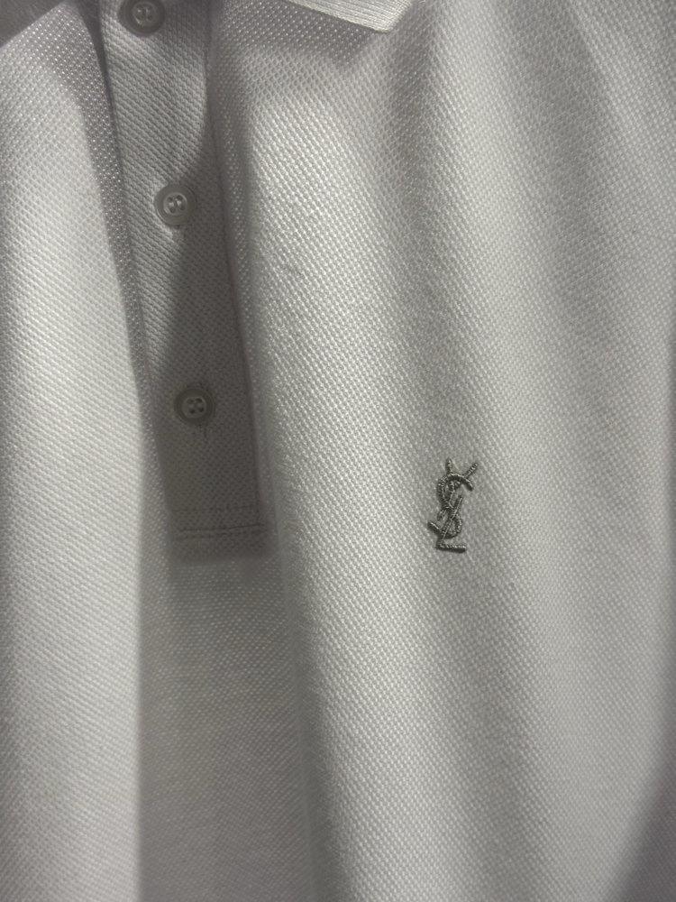 Yves Saint Laurent White Polo Shirt 