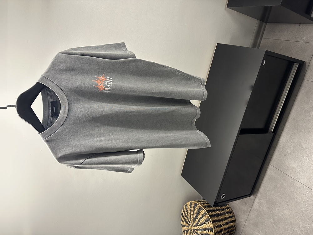 Amiri Grey Starburst Cotton T-Shirt