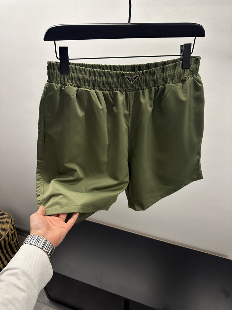 Prada Logo Patch Swim Shorts