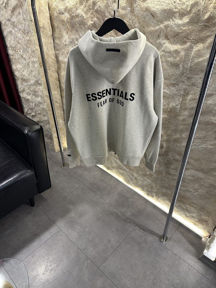 Essentials Fear Of God Kapüşonlü Fermuarlı Sweatshirt