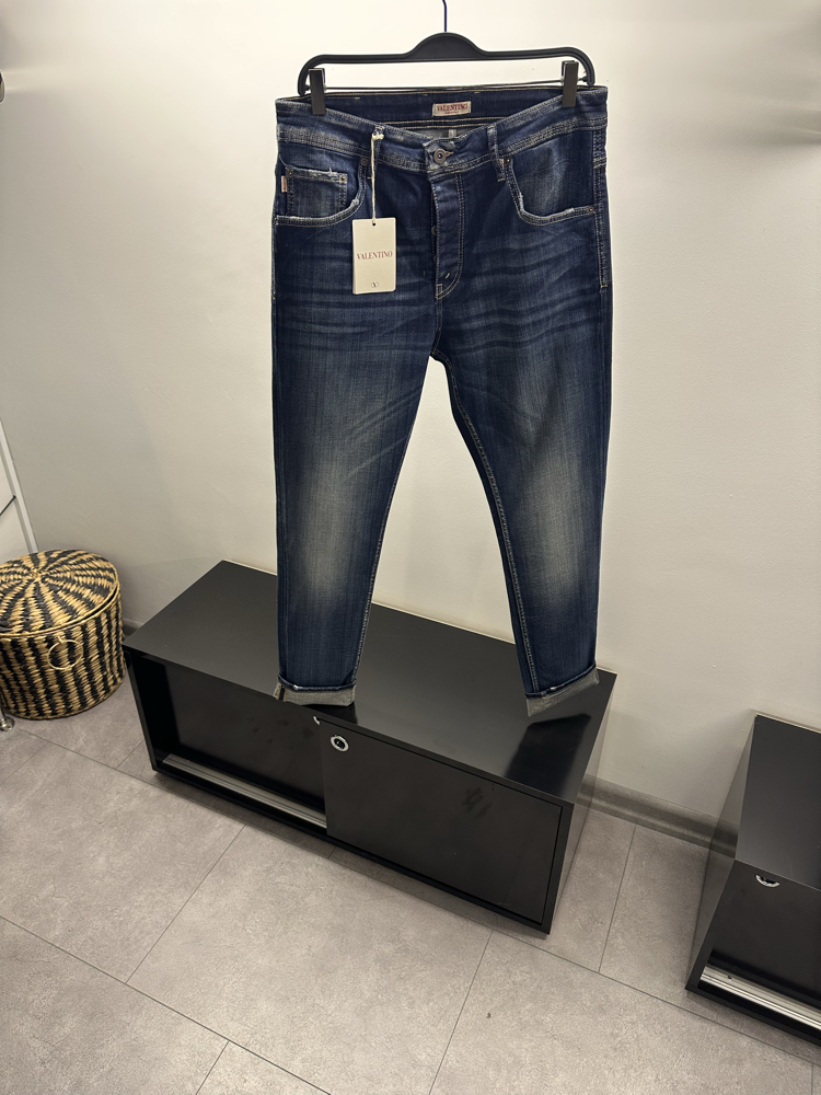 Valentino V Logo Blue Jean