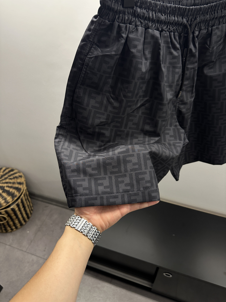 Fendi FF Logo Baskılı Deniz Şortu