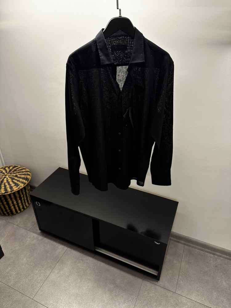 Prada Black Linen Shirt