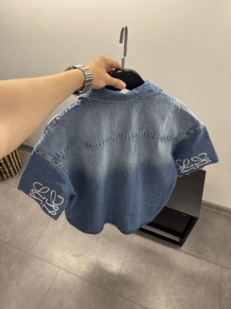 Loewe Anagram Denim Bowling Short