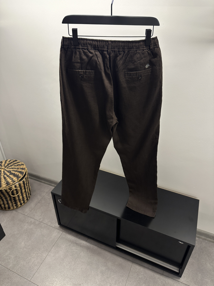 Etro Kahverengi Keten Pantolon