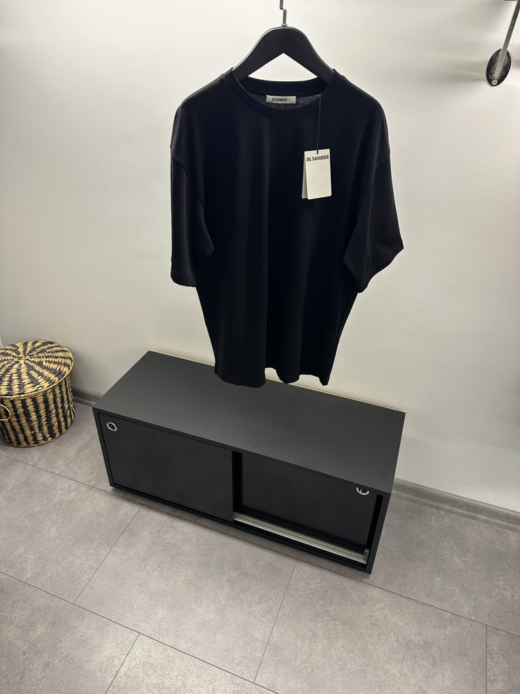 Jil Sander Crew Neck Back Logo T-Shirt