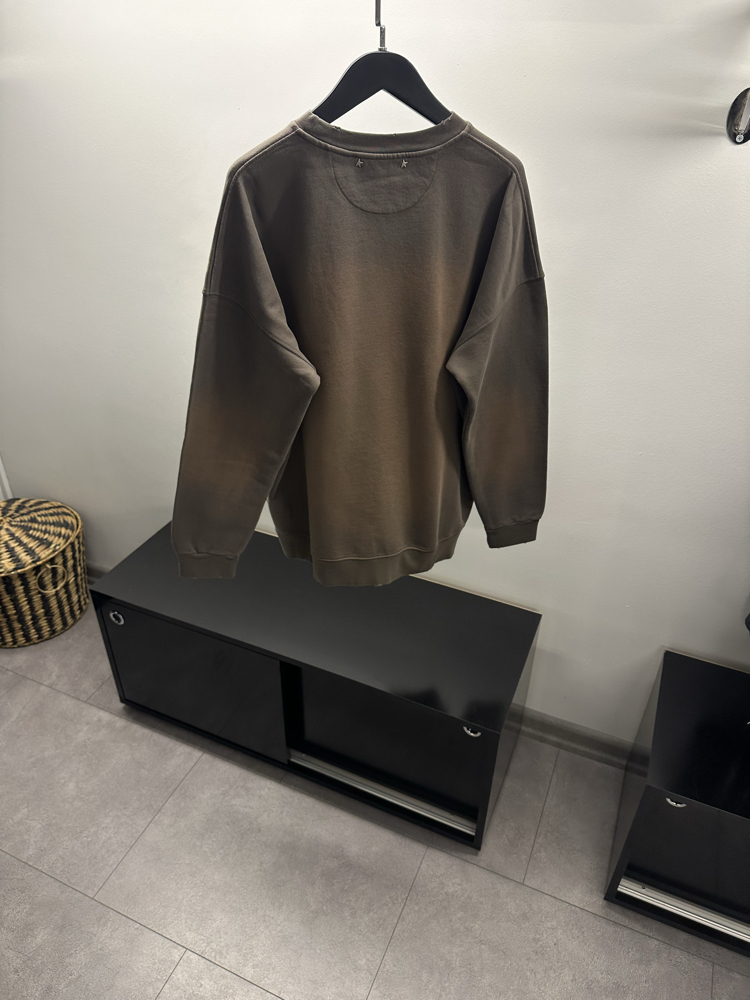 Golden Goose Washed Brown Cotton Sweatshirt