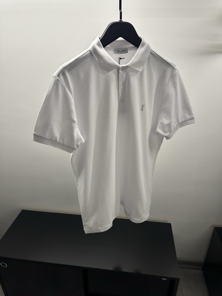 Yves Saint Laurent White Polo Shirt 