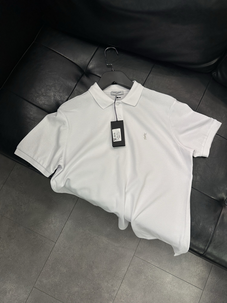 Yves Saint Laurent White Polo Shirt 
