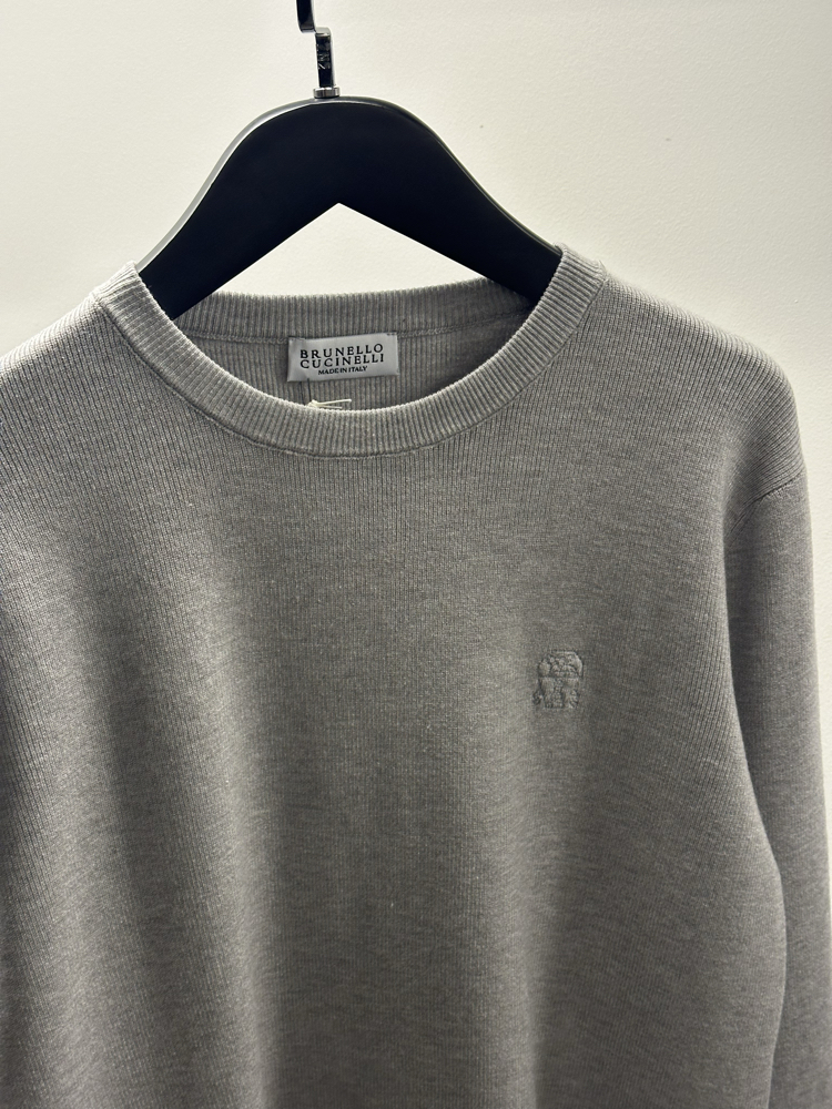 Brunello Cucinelli Grey Knitwear Jumper