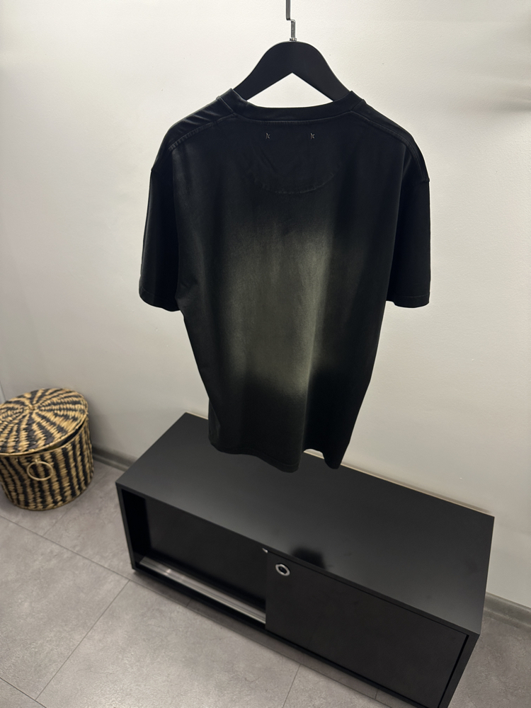 Golden Goose Yıkamalı Siyah Tişört