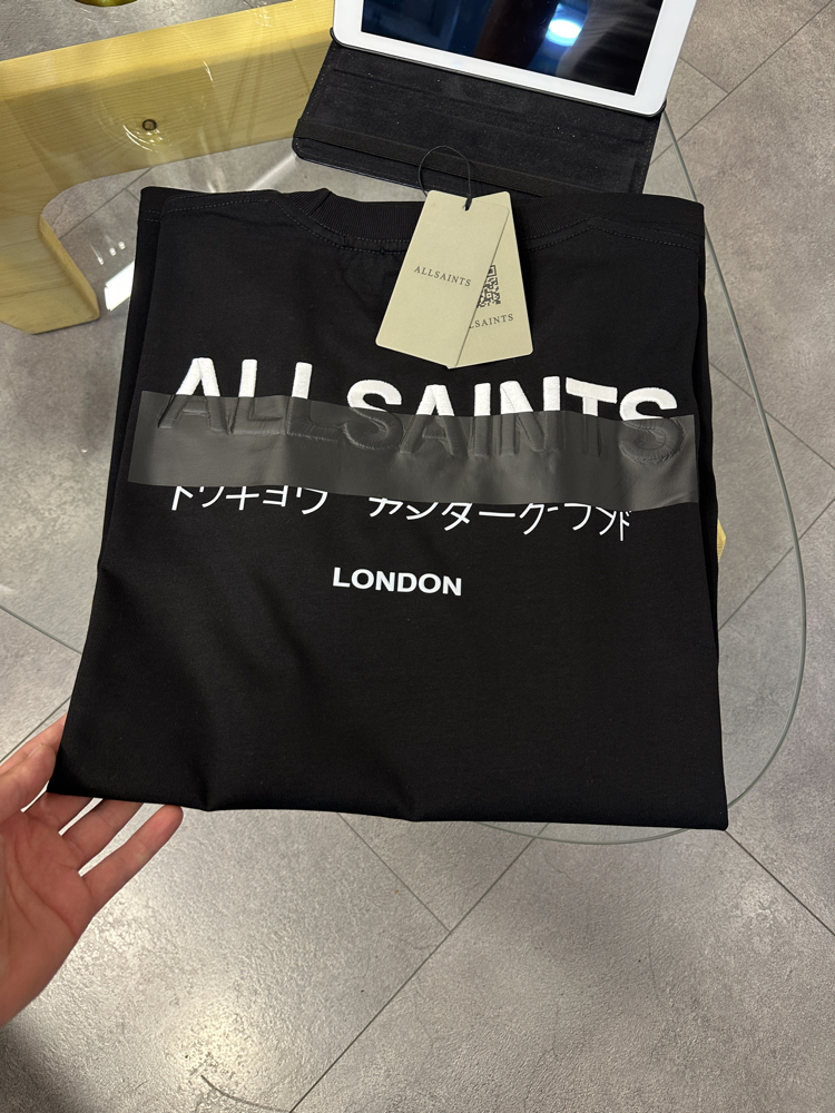 All Saints Redact Kısa Kollu Tişört 