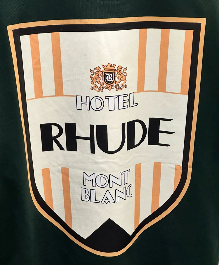 Rhude Green Hotel Mont Blanc T-Shirt