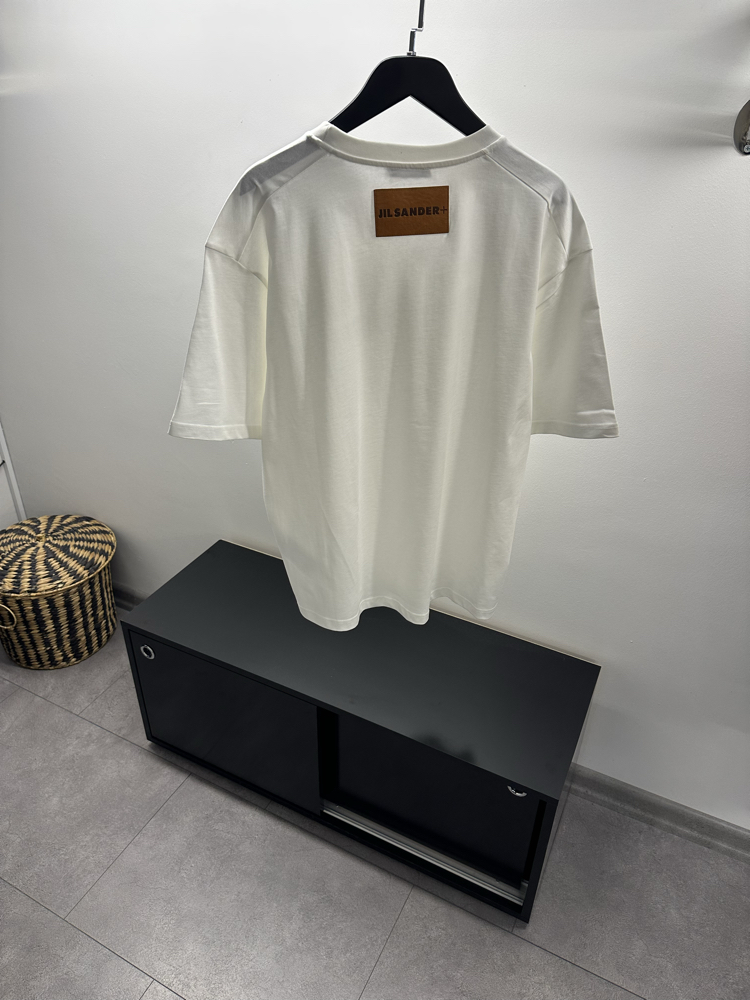 Jil Sander Crew Neck Back Logo T-Shirt