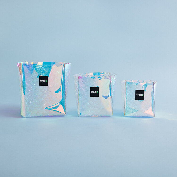 Fragg Holografik PVC Kaplamalı Plastik Saksı 3 Litre
