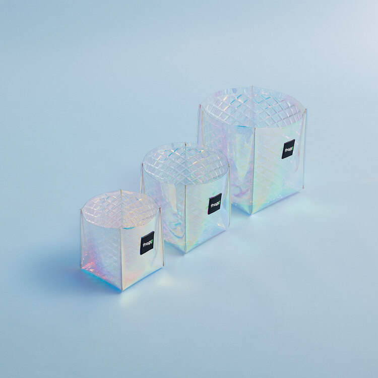 Fragg Holografik PVC Kaplamalı Plastik Saksı 3 Litre