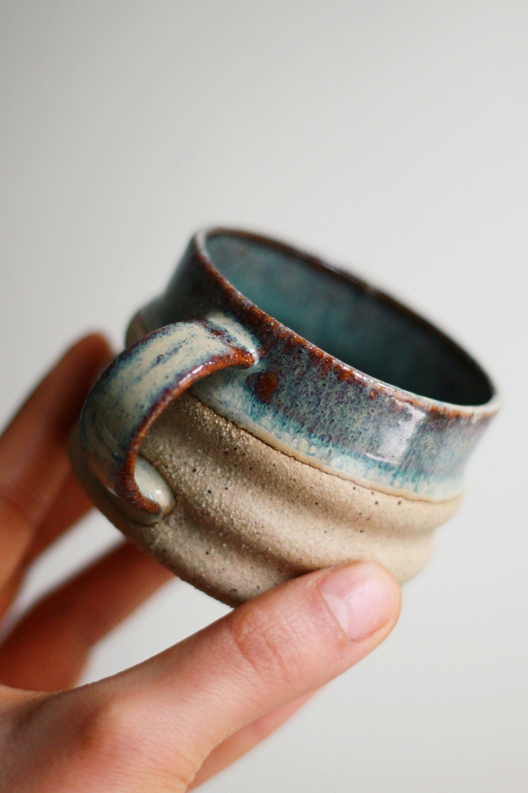 Benekli Mini Mug - Rusty Mint
