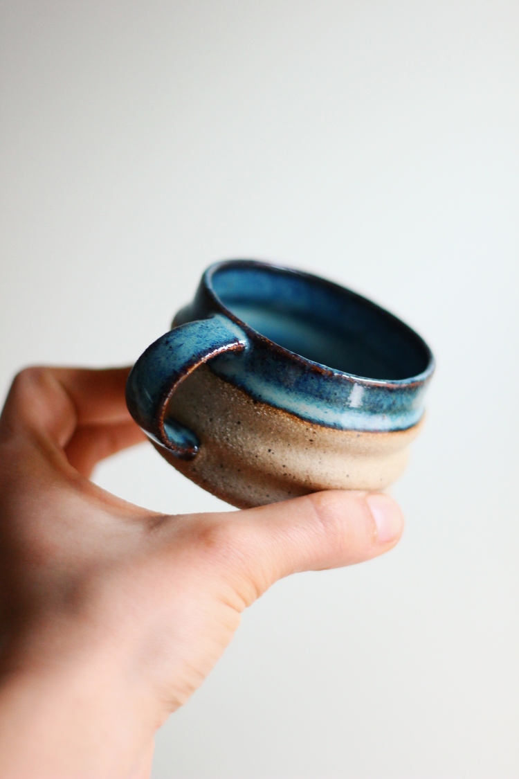 Benekli Mini Mug - Ocean