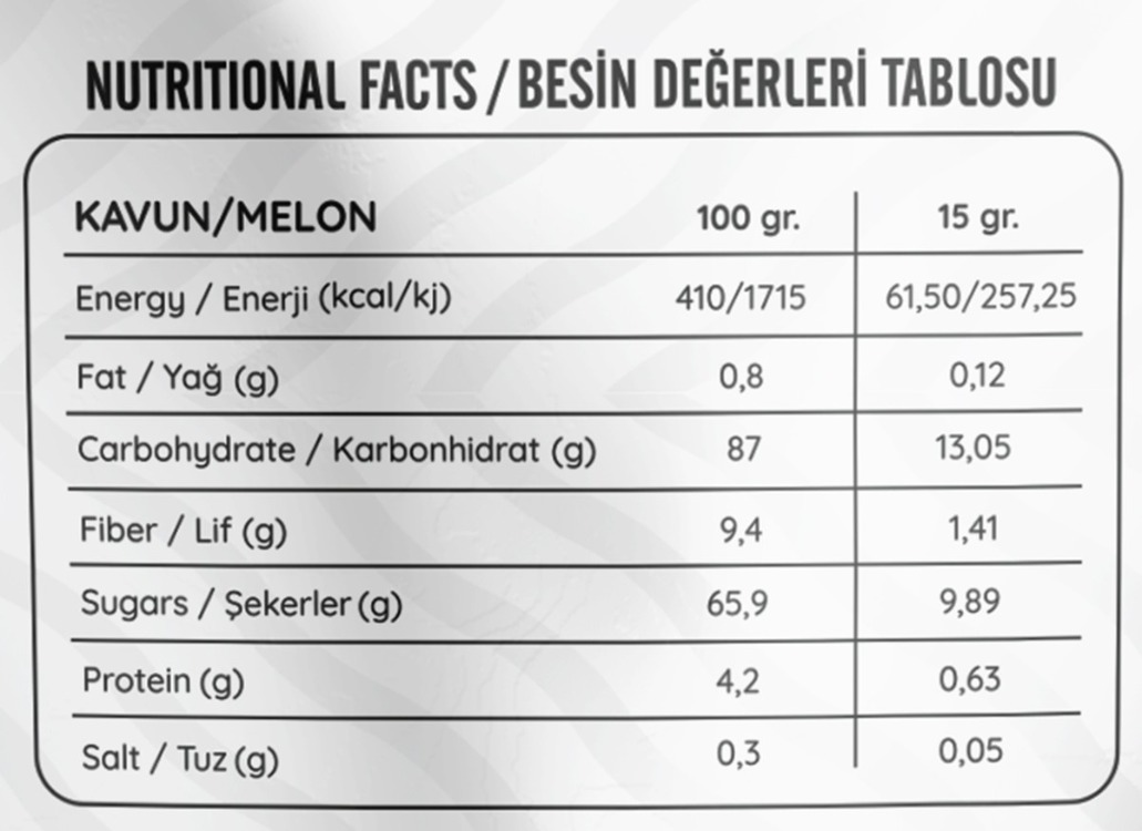 Dondurularak Kurutulmuş Kavun 15 gr – Freeze Dried Kavun- Kavun Kuru Meyve Cipsi