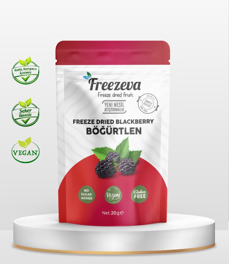 Ahududu & Böğürtlen 2'li Ekonomik Paket - Dondurularak Kurutulmuş Meyve Cipsi 2'li Set