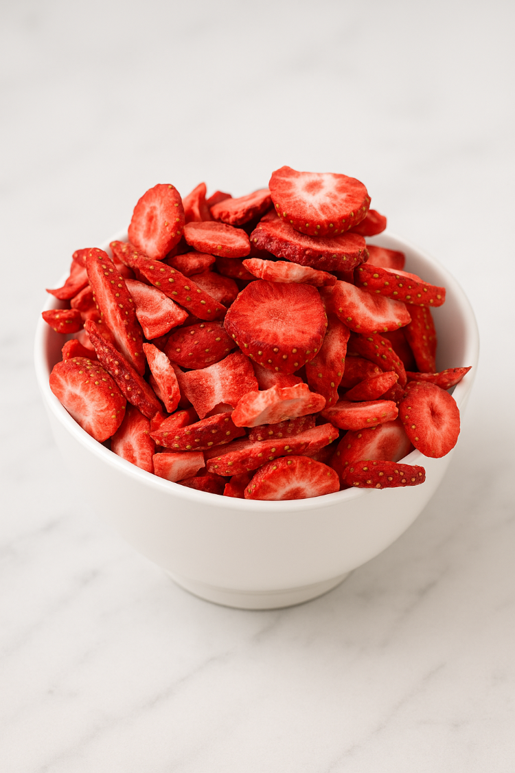 Dondurularak Kurutulmuş Dilim Çilek 15 gr - Freeze Dried Çilek Kuru Meyve Cipsi
