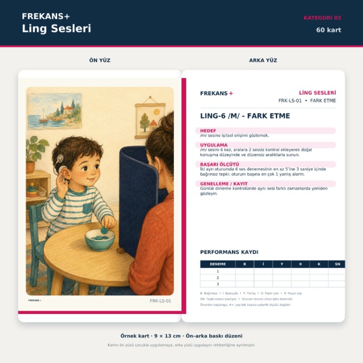 FREKANS+ Ling Sesleri | 60 Eğitim Kartı