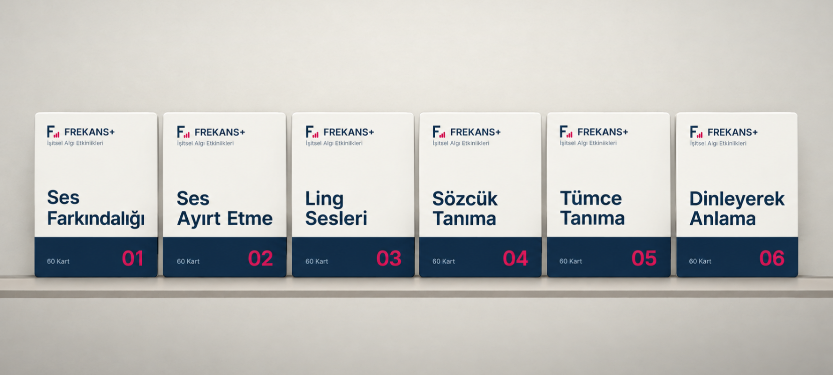 FREKANS+ İşitsel Algı Eğitim Serisi | 6 Set – 360 Kart